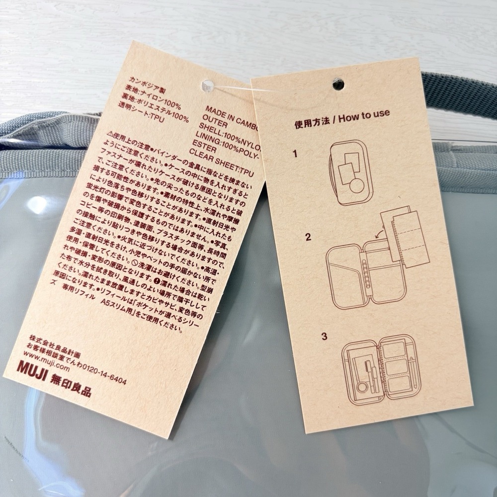NEW MUJI A5 Slim Pocket Selectable Collection Case Moss Green 265×155×25mm - Picture 8 of 10